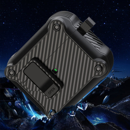 Carbon Fiber Magnetic Automatic Switch Earphone Protective Case