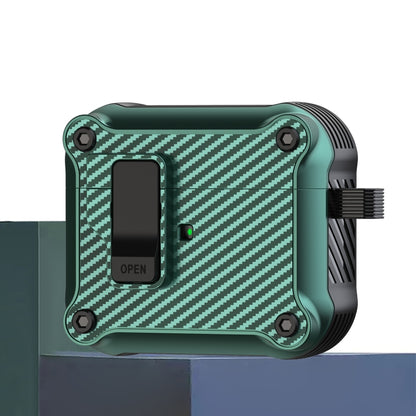 Carbon Fiber Magnetic Automatic Switch Earphone Protective Case, For AirPods 4 / AirPods 5, For AirPods Pro 2, For AirPods 3, For AirPods Pro