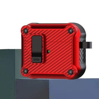 Carbon Fiber Magnetic Automatic Switch Earphone Protective Case, For AirPods 4 / AirPods 5, For AirPods Pro 2, For AirPods 3, For AirPods Pro