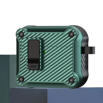 Carbon Fiber Magnetic Automatic Switch Earphone Protective Case, For AirPods 4, For AirPods Pro 2, For AirPods 3, For AirPods Pro