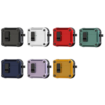 Carbon Fiber Magnetic Automatic Switch Earphone Protective Case, For AirPods 4, For AirPods Pro 2, For AirPods 3, For AirPods Pro