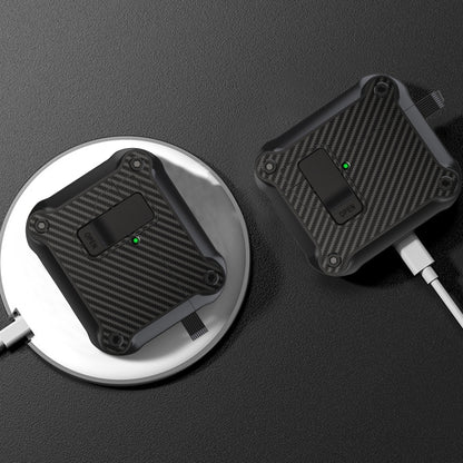 Carbon Fiber Magnetic Automatic Switch Earphone Protective Case, For AirPods 4 / AirPods 5, For AirPods Pro 2, For AirPods 3, For AirPods Pro