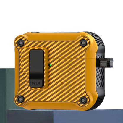 Carbon Fiber Magnetic Automatic Switch Earphone Protective Case, For AirPods 4, For AirPods Pro 2, For AirPods 3, For AirPods Pro