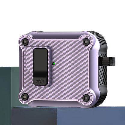 Carbon Fiber Magnetic Automatic Switch Earphone Protective Case, For AirPods 4, For AirPods Pro 2, For AirPods 3, For AirPods Pro