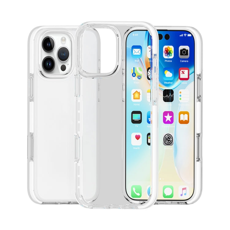 Two-color Shockproof High Transparency TPU Phone Case, For iPhone 18 Pro / 17 Pro, For iPhone 18 Pro Max / 17 Pro Max, For iPhone 17, For iPhone 17 Air, For iPhone 16 Pro Max, For iPhone 16 Pro, For iPhone 16 Plus, For iPhone 16