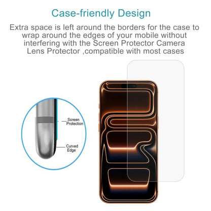 10pcs 0.26mm 9H 2.5D High Aluminum Tempered Glass Film, For iPhone 17 Pro Max, For iPhone 17 Pro / 17, For iPhone Air, For iPhone 16 Pro Max, For iPhone 16 Pro, For iPhone 16 Plus, For iPhone 16, For iPhone 15 Plus / 15 Pro Max, For iPhone 15 / 15 Pro