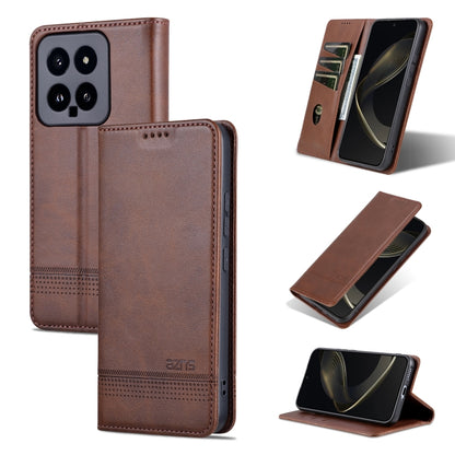 AZNS Magnetic Calf Texture Flip Leather Phone Case