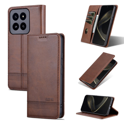 AZNS Magnetic Calf Texture Flip Leather Phone Case