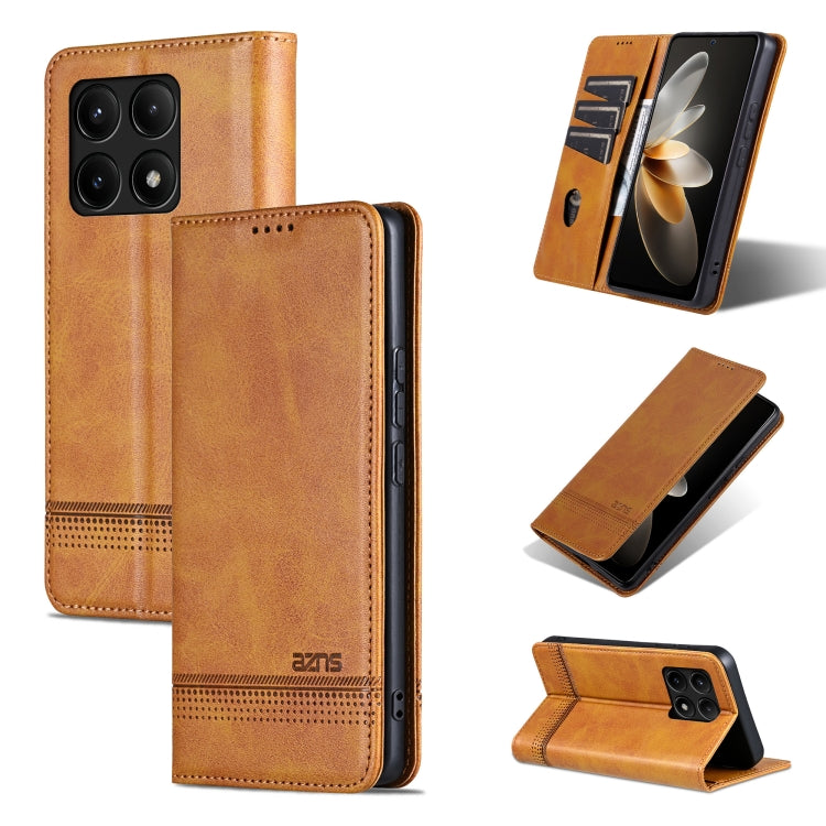 AZNS Magnetic Calf Texture Flip Leather Phone Case, Series 2