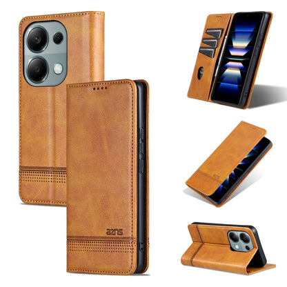 AZNS Magnetic Calf Texture Flip Leather Phone Case