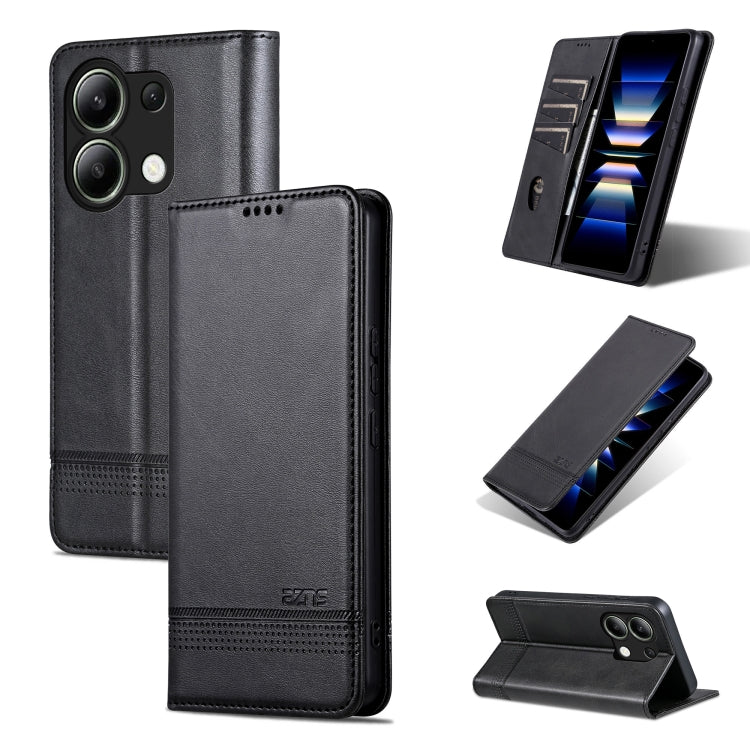 AZNS Magnetic Calf Texture Flip Leather Phone Case, Series 3