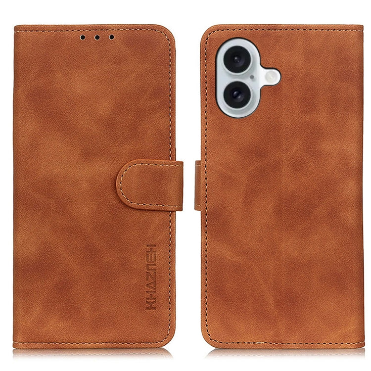 KHAZNEH Retro Texture Leather Phone Case