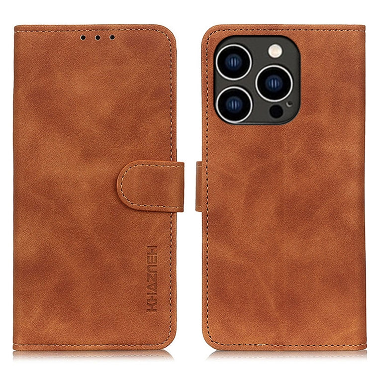 KHAZNEH Retro Texture Leather Phone Case