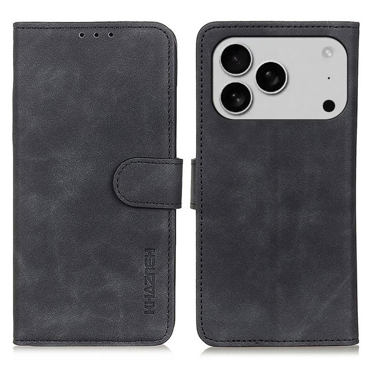KHAZNEH Retro Texture Leather Phone Case