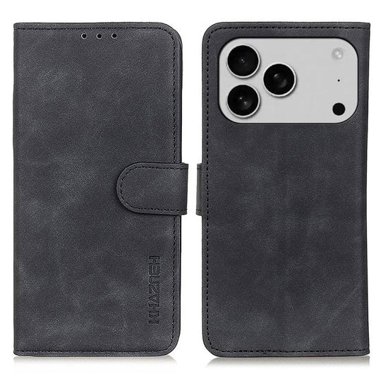 KHAZNEH Retro Texture Leather Phone Case