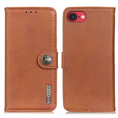 KHAZNEH Cowhide Texture Horizontal Flip Leather Phone Case, For iPhone 16e / 17e, For iPhone 16 Pro Max, For iPhone 16 Pro, For iPhone 16 Plus, For iPhone 16, For iPhone 15 Pro Max