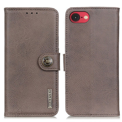 KHAZNEH Cowhide Texture Horizontal Flip Leather Phone Case, For iPhone 16e / 17e, For iPhone 16 Pro Max, For iPhone 16 Pro, For iPhone 16 Plus, For iPhone 16, For iPhone 15 Pro Max