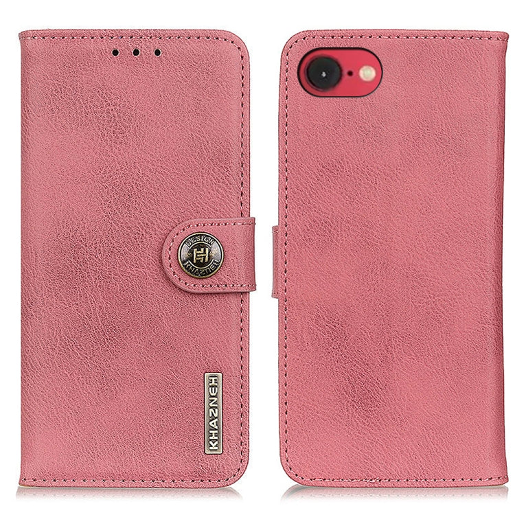 KHAZNEH Cowhide Texture Horizontal Flip Leather Phone Case, For iPhone 16 Pro Max, For iPhone 16 Pro, For iPhone 16 Plus, For iPhone 16, iPhone 16e, For iPhone 15 Pro Max