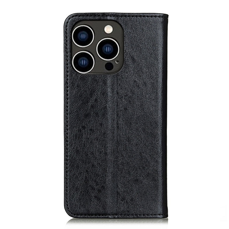 Magnetic Crazy Horse Texture Horizontal Flip Leather Phone Case, For iPhone 16 Pro Max, For iPhone 16 Pro, For iPhone 15 Pro Max, For iPhone 15 Pro, For iPhone 15 Plus, For iPhone 15