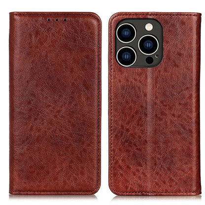 Magnetic Crazy Horse Texture Horizontal Flip Leather Phone Case, For iPhone 16 Pro Max, For iPhone 16 Pro, For iPhone 15 Pro Max, For iPhone 15 Pro, For iPhone 15 Plus, For iPhone 15