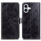 Retro Crazy Horse Texture Horizontal Flip Leather Phone Case, For iPhone Air, For iPhone 16 Pro Max, For iPhone 16 Pro, For iPhone 16 Plus