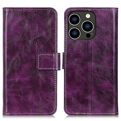 Retro Crazy Horse Texture Horizontal Flip Leather Phone Case