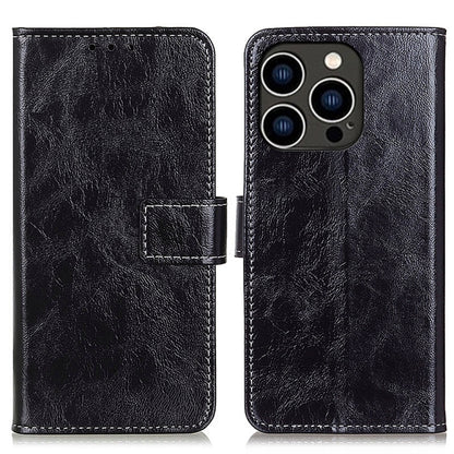 Retro Crazy Horse Texture Horizontal Flip Leather Phone Case