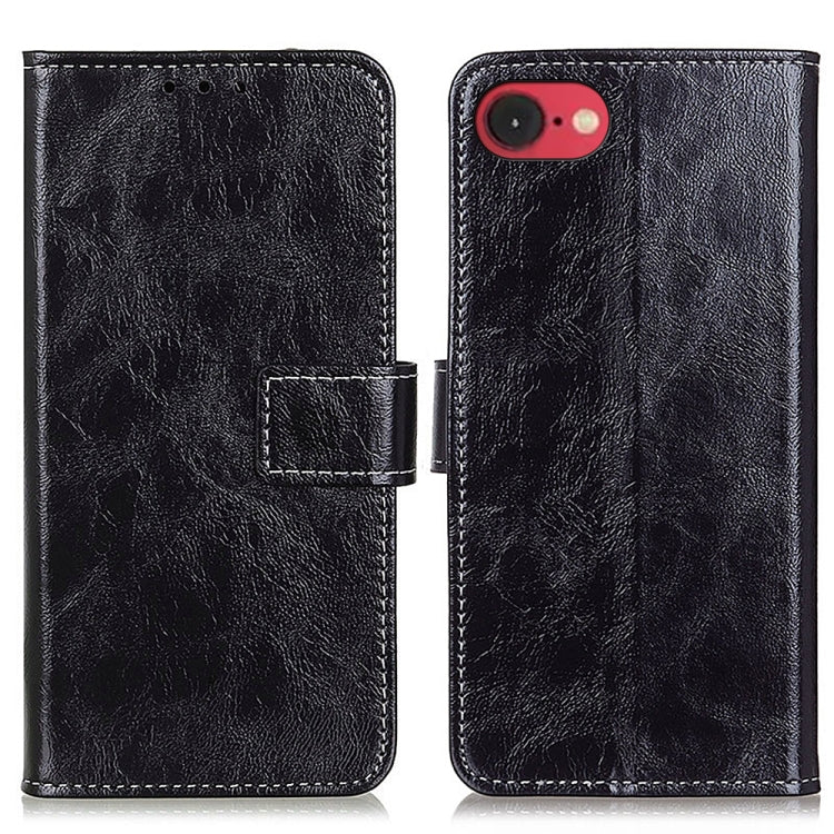 Retro Crazy Horse Texture Horizontal Flip Leather Phone Case, For iPhone 16e / 17e, For iPhone 17 Pro Max, For iPhone 17 Pro, For iPhone 17
