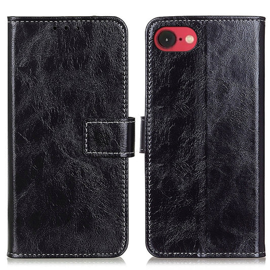 Retro Crazy Horse Texture Horizontal Flip Leather Phone Case