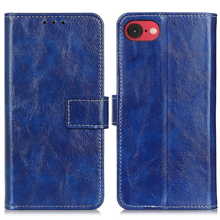 Retro Crazy Horse Texture Horizontal Flip Leather Phone Case, For iPhone 16e / 17e, For iPhone 17 Pro Max, For iPhone 17 Pro, For iPhone 17