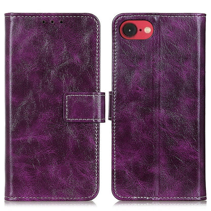 Retro Crazy Horse Texture Horizontal Flip Leather Phone Case, For iPhone 16e / 17e, For iPhone 17 Pro Max, For iPhone 17 Pro, For iPhone 17