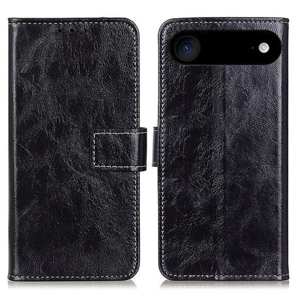 Retro Crazy Horse Texture Horizontal Flip Leather Phone Case, For iPhone Air, For iPhone 16 Pro Max, For iPhone 16 Pro, For iPhone 16 Plus