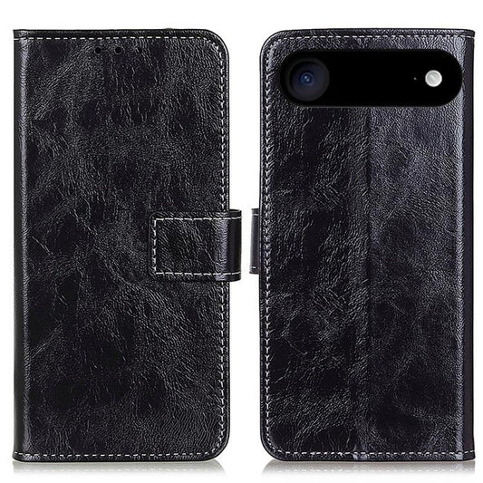 Retro Crazy Horse Texture Horizontal Flip Leather Phone Case, For iPhone Air, For iPhone 16 Pro Max, For iPhone 16 Pro, For iPhone 16 Plus