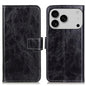 Retro Crazy Horse Texture Horizontal Flip Leather Phone Case, For iPhone 16e / 17e, For iPhone 17 Pro Max, For iPhone 17 Pro, For iPhone 17