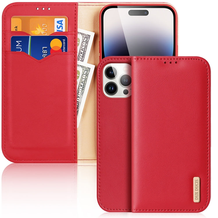 DUX DUCIS Hivo Series Cowhide + PU + TPU Flip Phone Case