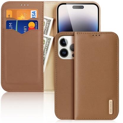 DUX DUCIS Hivo Series Cowhide + PU + TPU Flip Phone Case