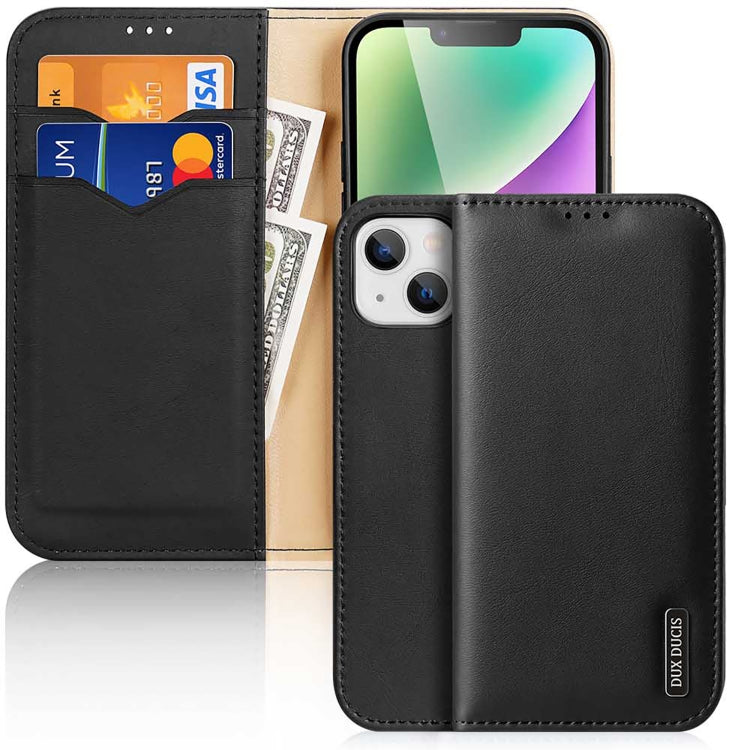 DUX DUCIS Hivo Series Cowhide + PU + TPU Flip Phone Case