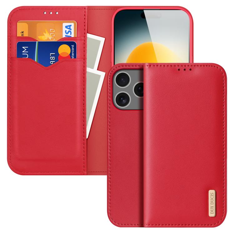 DUX DUCIS Hivo Series Cowhide + PU + TPU Flip Phone Case