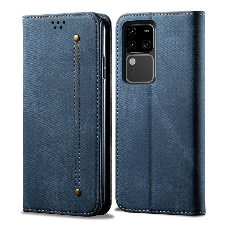 Denim Texture Flip Leather Phone Case