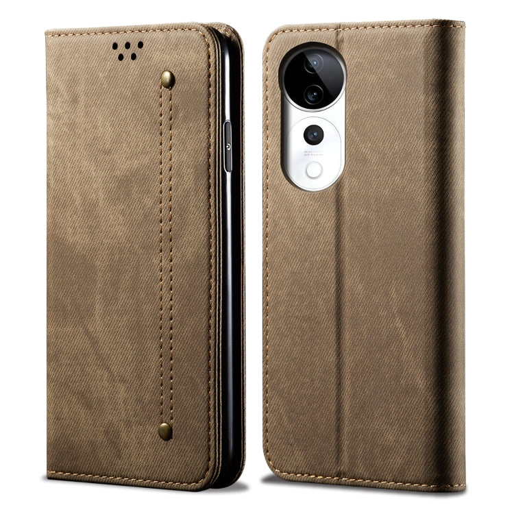 Denim Texture Flip Leather Phone Case