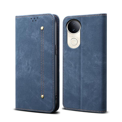 Denim Texture Flip Leather Phone Case