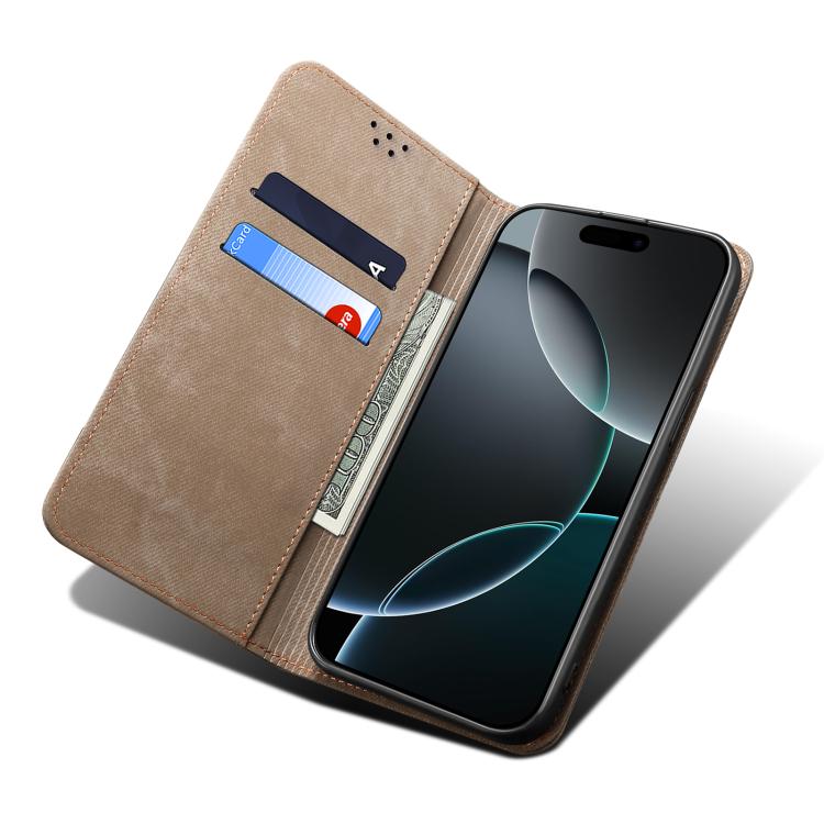 Denim Texture Flip Leather Phone Case