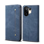 Denim Texture Flip Leather Phone Case