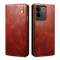 Oil Wax Crazy Horse Texture Leather Phone Case