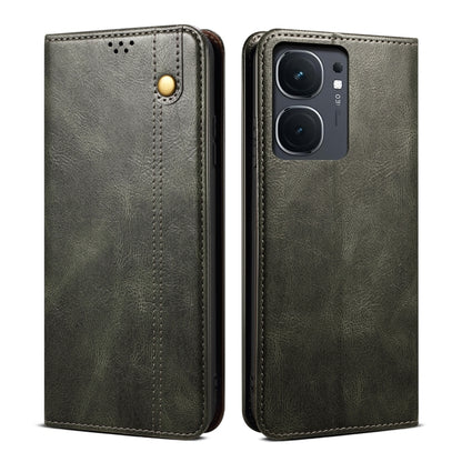 Oil Wax Crazy Horse Texture Leather Phone Case, For vivo V30E 5G Global, For vivo T3 / Y200E / Y100 IND, For vivo Y03 4G, For vivo iQOO Neo9 Pro / Neo9, For vivo S18 Pro, For vivo S18e