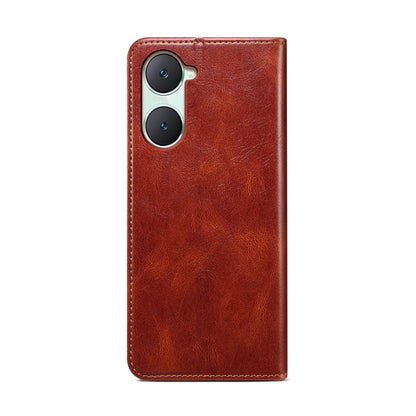 Oil Wax Crazy Horse Texture Leather Phone Case