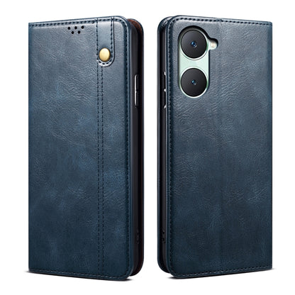 Oil Wax Crazy Horse Texture Leather Phone Case