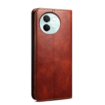 Oil Wax Crazy Horse Texture Leather Phone Case, For vivo V30E 5G Global, For vivo T3 / Y200E / Y100 IND, For vivo Y03 4G, For vivo iQOO Neo9 Pro / Neo9, For vivo S18 Pro, For vivo S18e