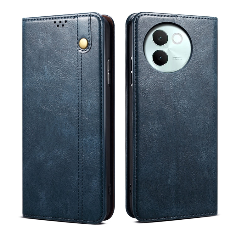 Oil Wax Crazy Horse Texture Leather Phone Case, For vivo V30E 5G Global, For vivo T3 / Y200E / Y100 IND, For vivo Y03 4G, For vivo iQOO Neo9 Pro / Neo9, For vivo S18 Pro, For vivo S18e