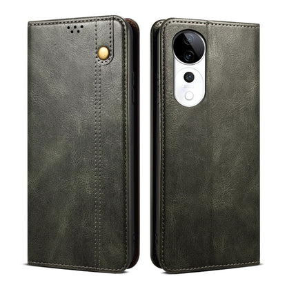 Oil Wax Crazy Horse Texture Leather Phone Case, For vivo V40 Lite 4G IDN / 5G IDN, For vivo V40e 5G India / iQOO Z9s 5G, For vivo S19 Pro, For vivo S19, For vivo X100 Ultra, For vivo Y38 5G Global